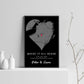 Where It All Began - Where We Met Map, Custom Engagement Map Print