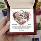 Necklace with Personalized Message Card Gift for Mom