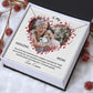 Necklace with Personalized Message Card Gift for Mom