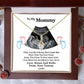 Pregnant Mom Gift, Expecting Mom Gift, Mom To Be Sonogram or Ultrasound Necklace - Best Mother's Day Gifts