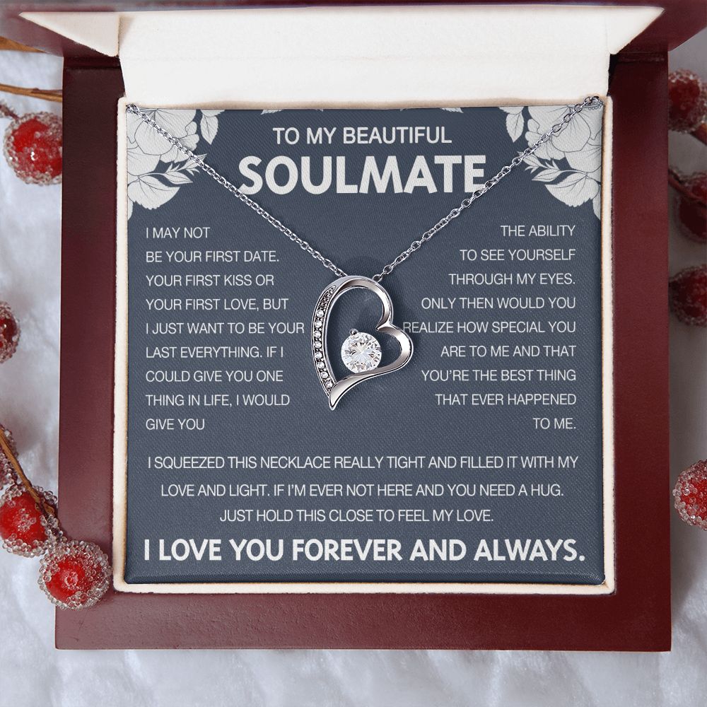 To My Beautiful Soulmate - Forever Love Necklace