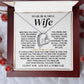 To My Beautiful Wife | Meeting You Was Fate | Forever Love Necklace
