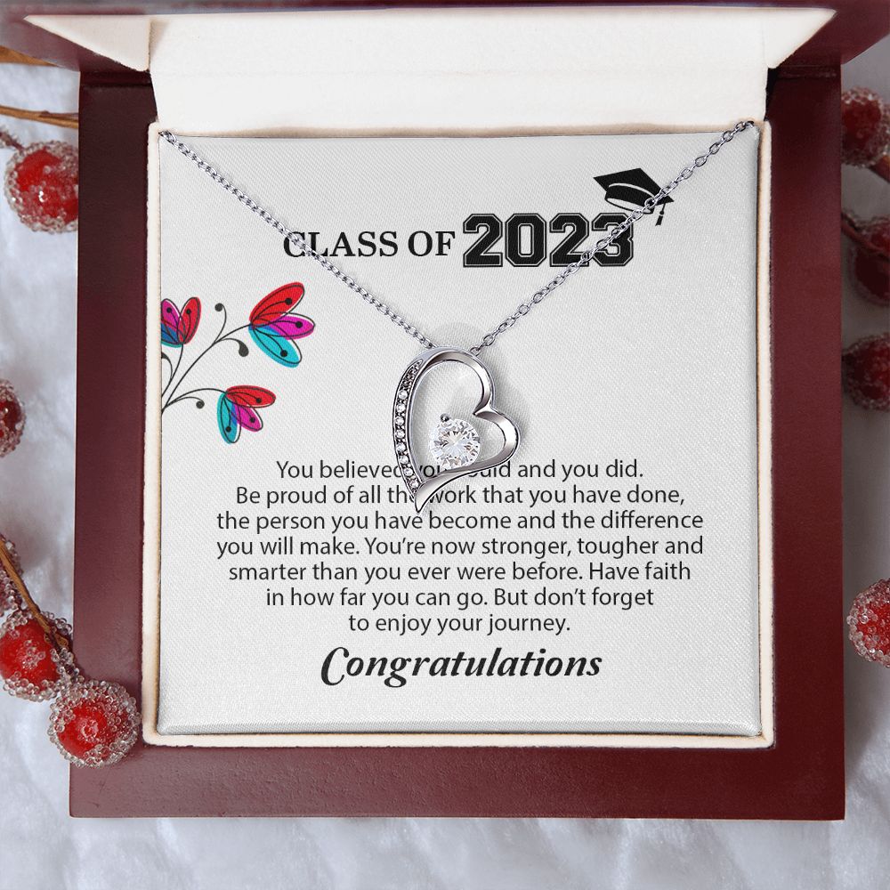High School Graduation Gift Forever Love Necklace