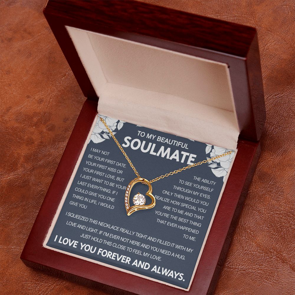 To My Beautiful Soulmate - Forever Love Necklace