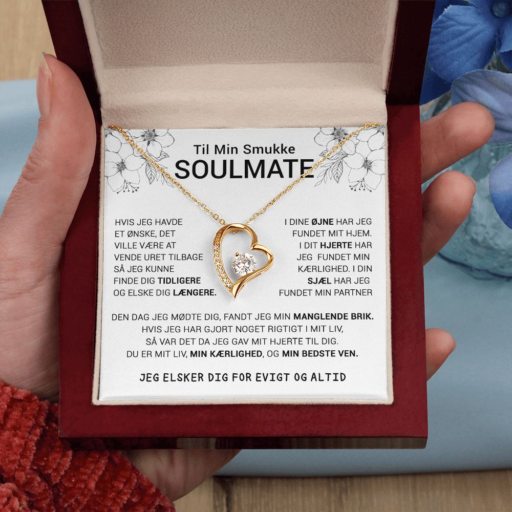 Til Min Smukke Soulmate For Evigt Kærlighed Halskæde