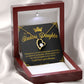 To My Badass Daughter Forever Love Necklace