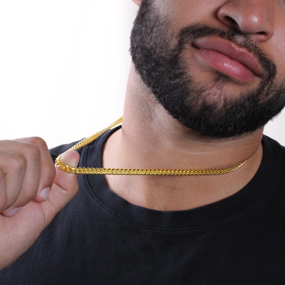 Boyfriend The Best Thing, Romantic Gift for Boyfriend, Cuban Link Chain Necklace