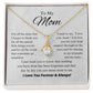 To My Mom - Day By Day You Just Mean More To Me - Alluring Beauty Necklace