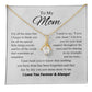 To My Mom - Day By Day You Just Mean More To Me - Alluring Beauty Necklace