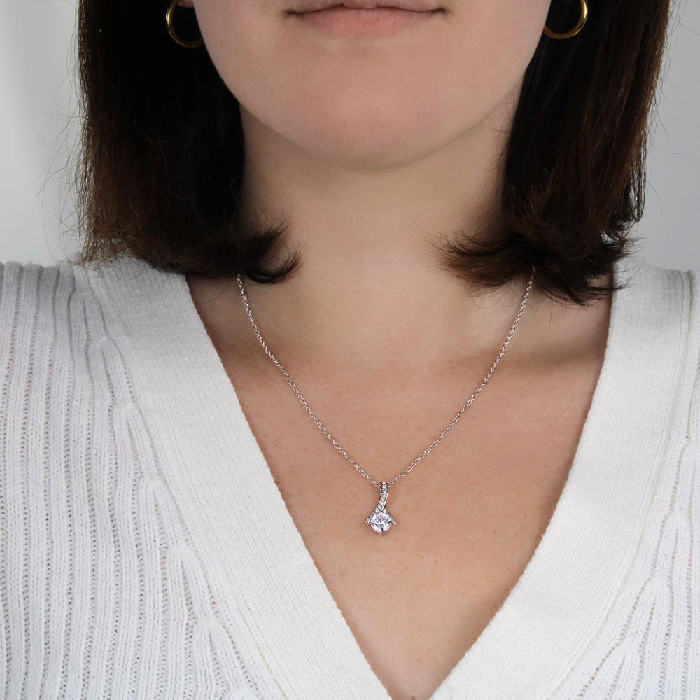 To My Mom - Day By Day You Just Mean More To Me - Alluring Beauty Necklace