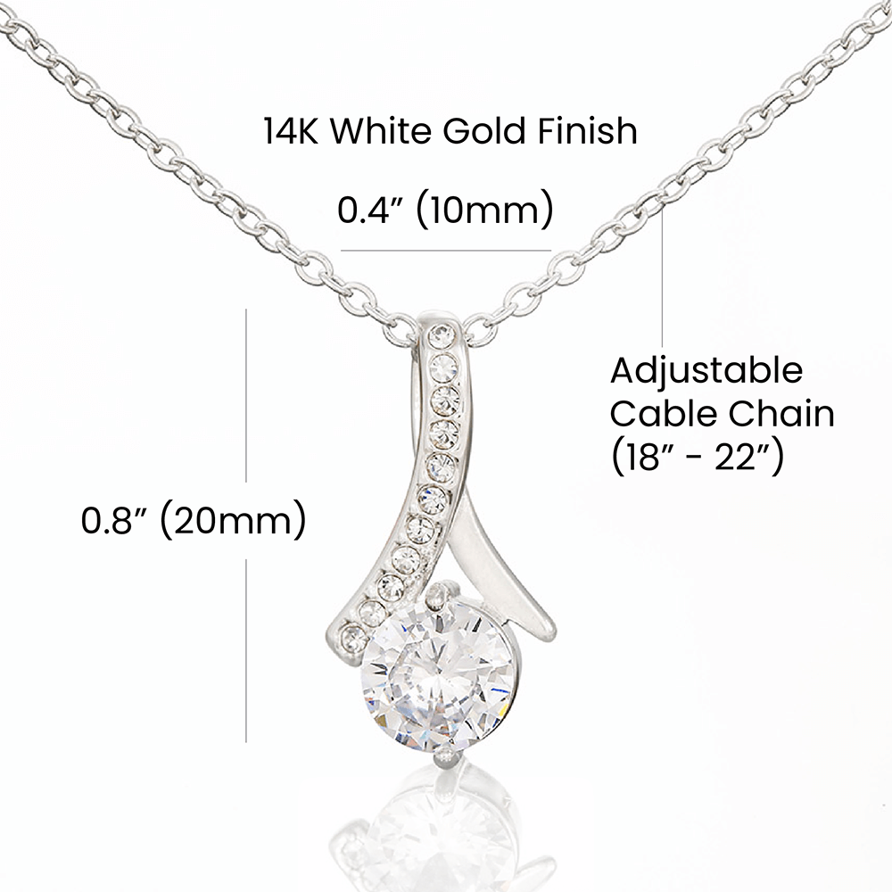 To My Mom - Day By Day You Just Mean More To Me - Alluring Beauty Necklace