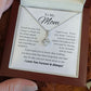 To My Mom - Day By Day You Just Mean More To Me - Alluring Beauty Necklace