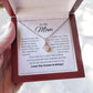To My Mom - Day By Day You Just Mean More To Me - Alluring Beauty Necklace