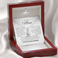To My Mom - Day By Day You Just Mean More To Me - Alluring Beauty Necklace