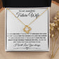 To My Amazing Future Wife Love Knot Necklace