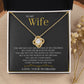 To My Wife Love Knot Necklace