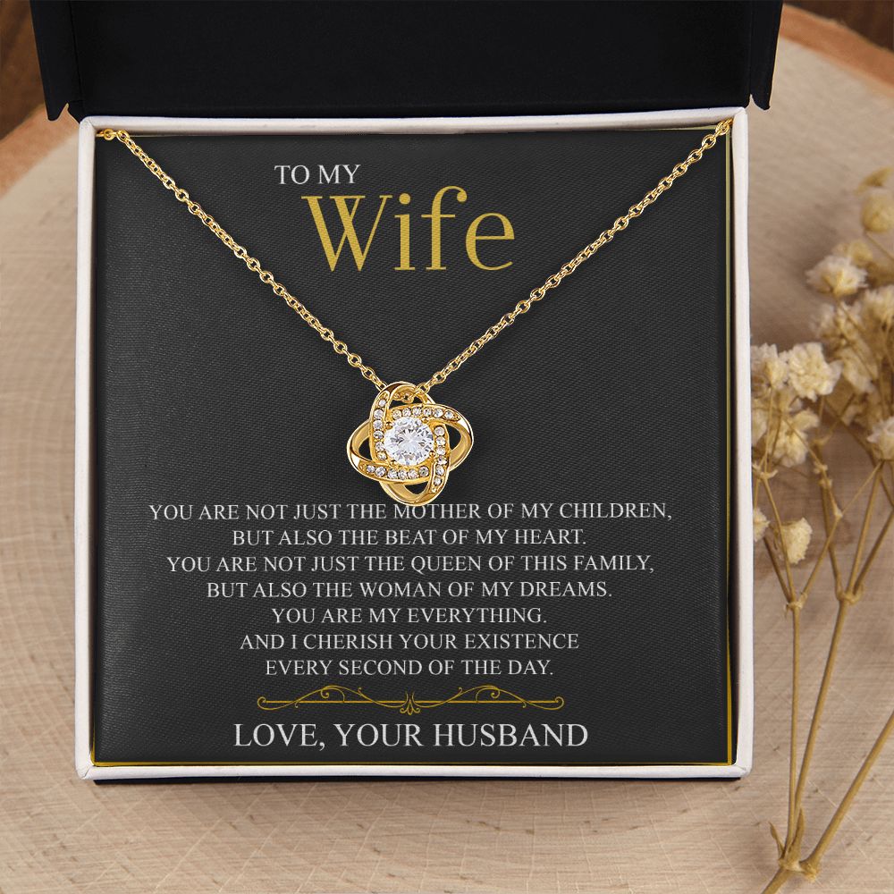 To My Wife Love Knot Necklace