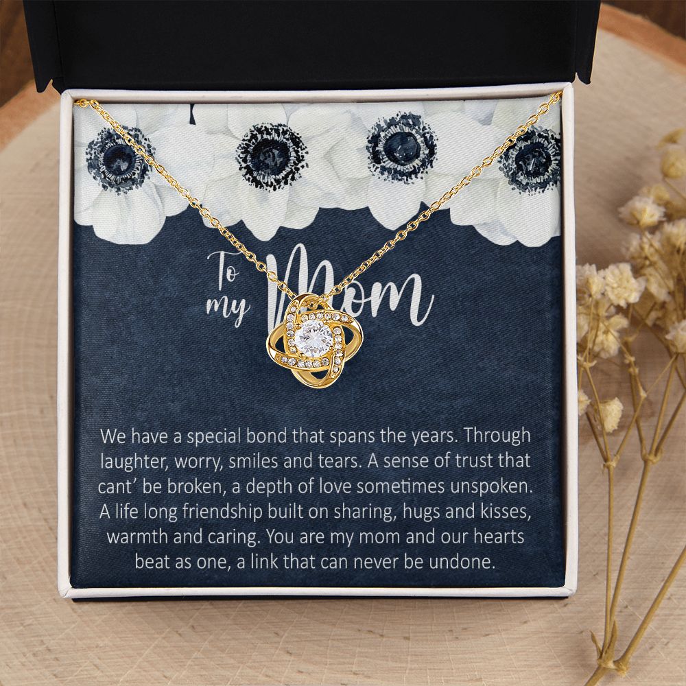To My Mom Necklace Love Knot Necklace