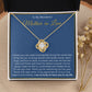 To My Wonderful Mother in Law Love Knot Necklace