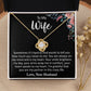 To My Wife Love Knot Necklace