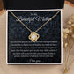 To My Beautiful Mother Love Knot Necklace