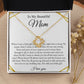 To My Beautiful Mom Love Knot Necklace