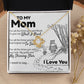 To My Mom Love Knot Necklace