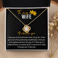 To My Wife I Choose You Love Knot Necklace