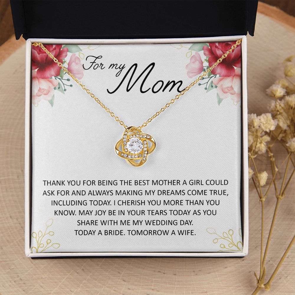For My Mom Love Knot Necklace