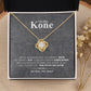 Til Min Kone Mors Dag Love Knot Necklace