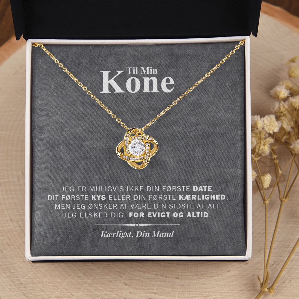 Til Min Kone Mors Dag Love Knot Necklace