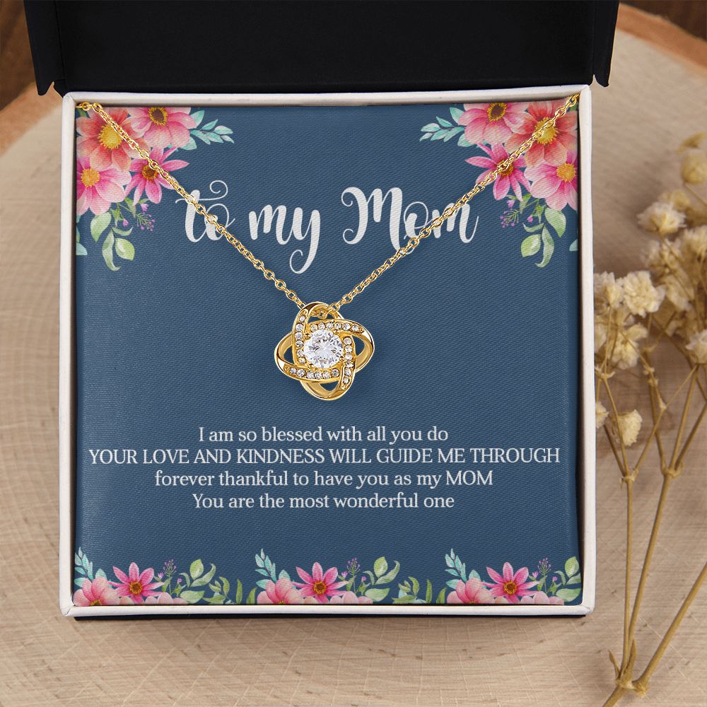 To My Mom Love Knot Necklace