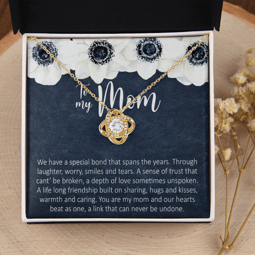 To My Mom Love Knot Necklace