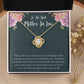 Mother In Law Necklace Love Knot Necklace