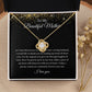 To My Beautiful Mother Love Knot Necklace