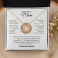 To My Mom Love Knot Necklace