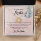 To My Beautiful Mother Love Knot Necklace