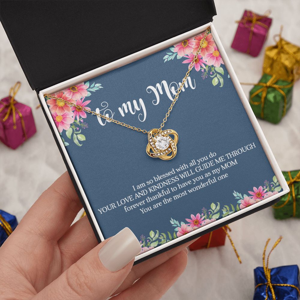 To My Mom Love Knot Necklace