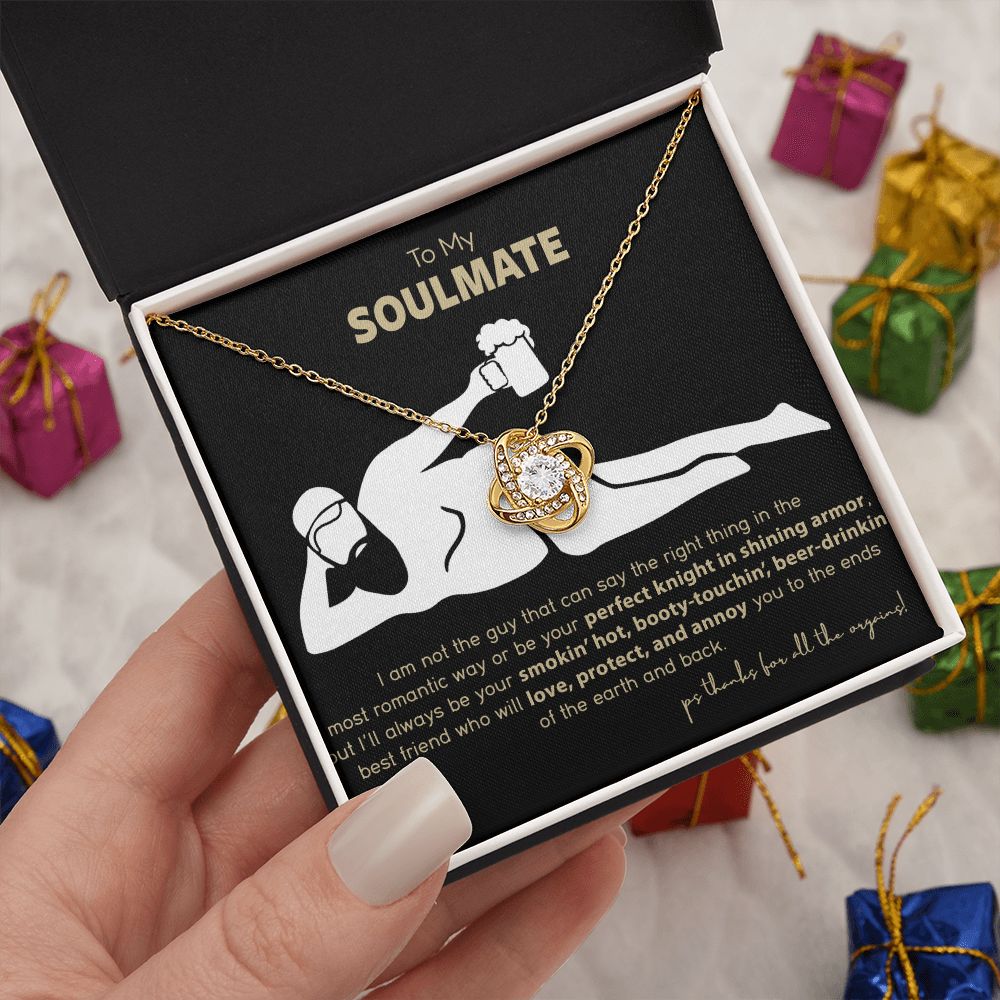 Funny To My Soulmate Love Knot Necklace