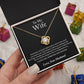 To My Wife Sometimes It Hard Love Knot Necklace