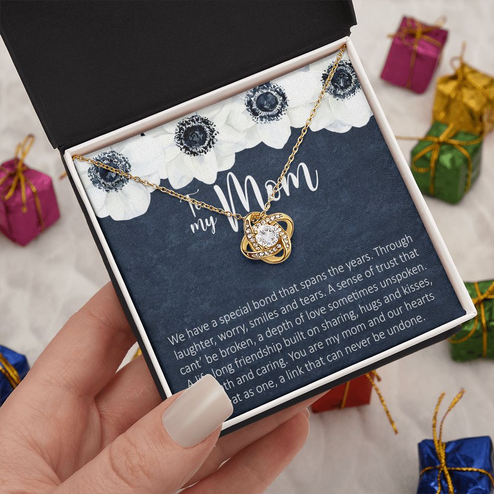 To My Mom Love Knot Necklace
