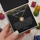 To My Beautiful Mother Love Knot Necklace