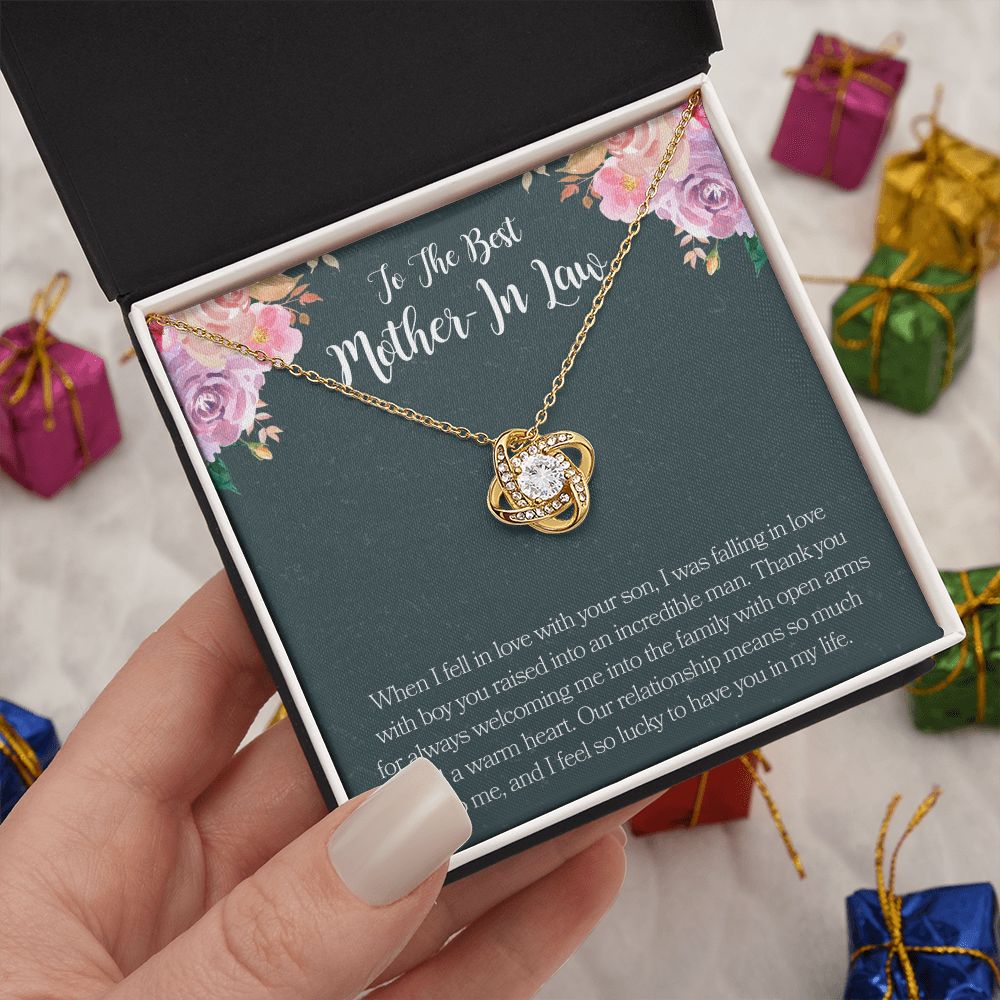Mother In Law Necklace Love Knot Necklace