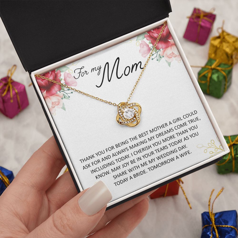 For My Mom Love Knot Necklace