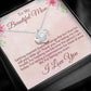 To My Beautiful Mom Love Knot Necklace