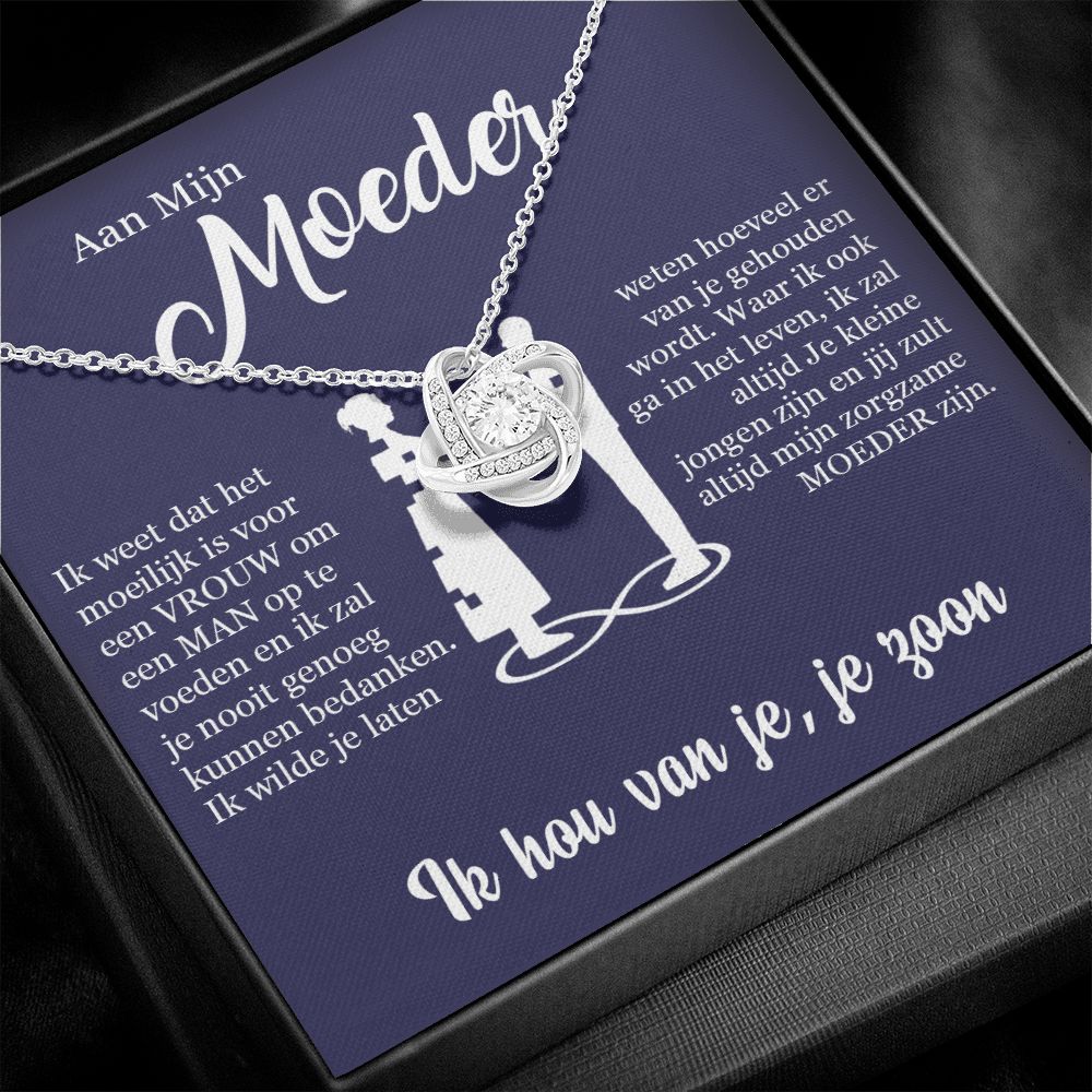 Aan Mijn Moeder Love Knot Ketting