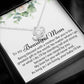 To My Beautiful Mom Love Knot Necklace
