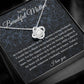 To My Beautiful Mother Love Knot Necklace