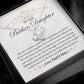 Gift For Badass Daughter From Dad & Mom Love Knot Necklace
