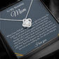 To My Beautiful Mom Love Knot Necklace